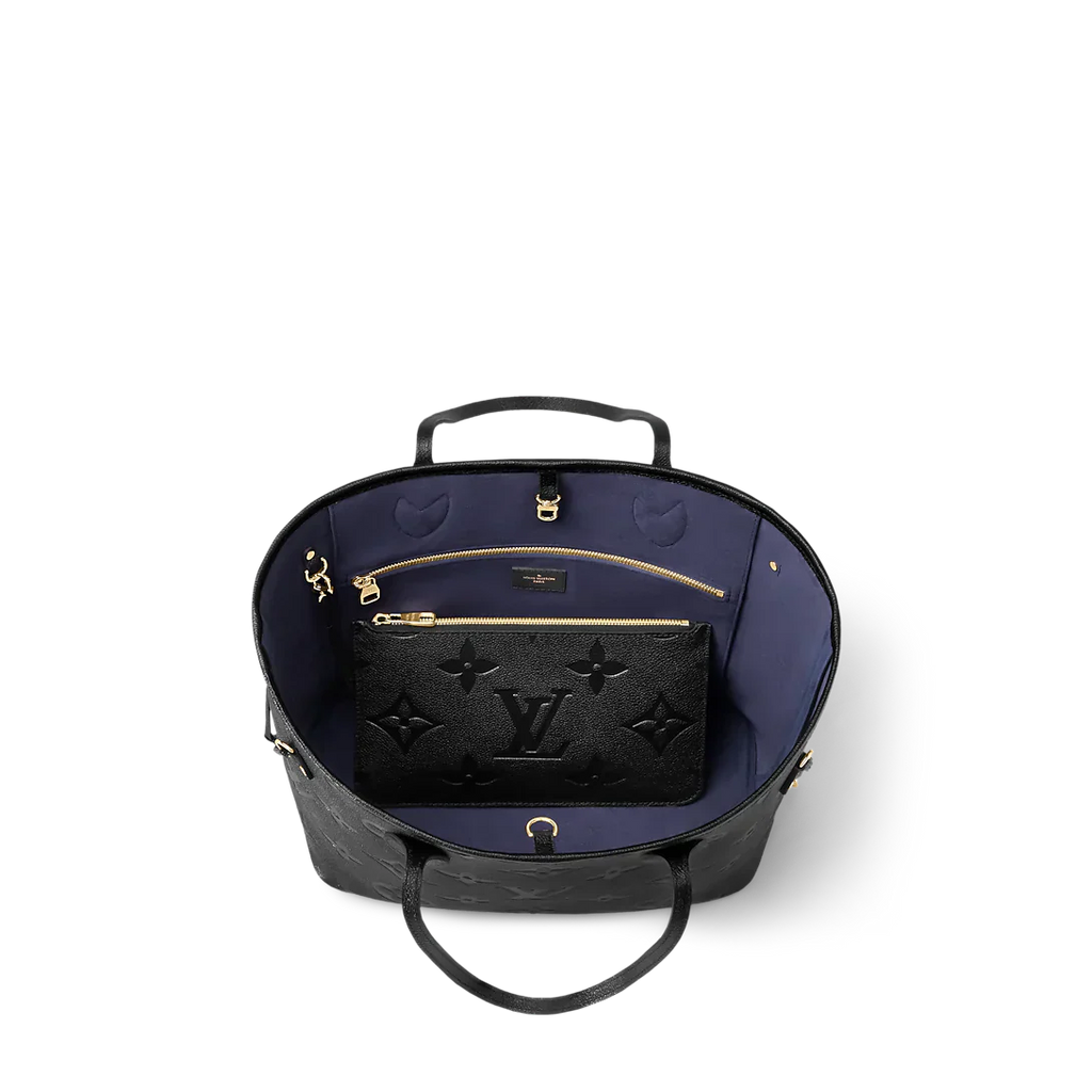 Louis Vuitton Neverfull MM Monogram Empriente Black Tote Bag