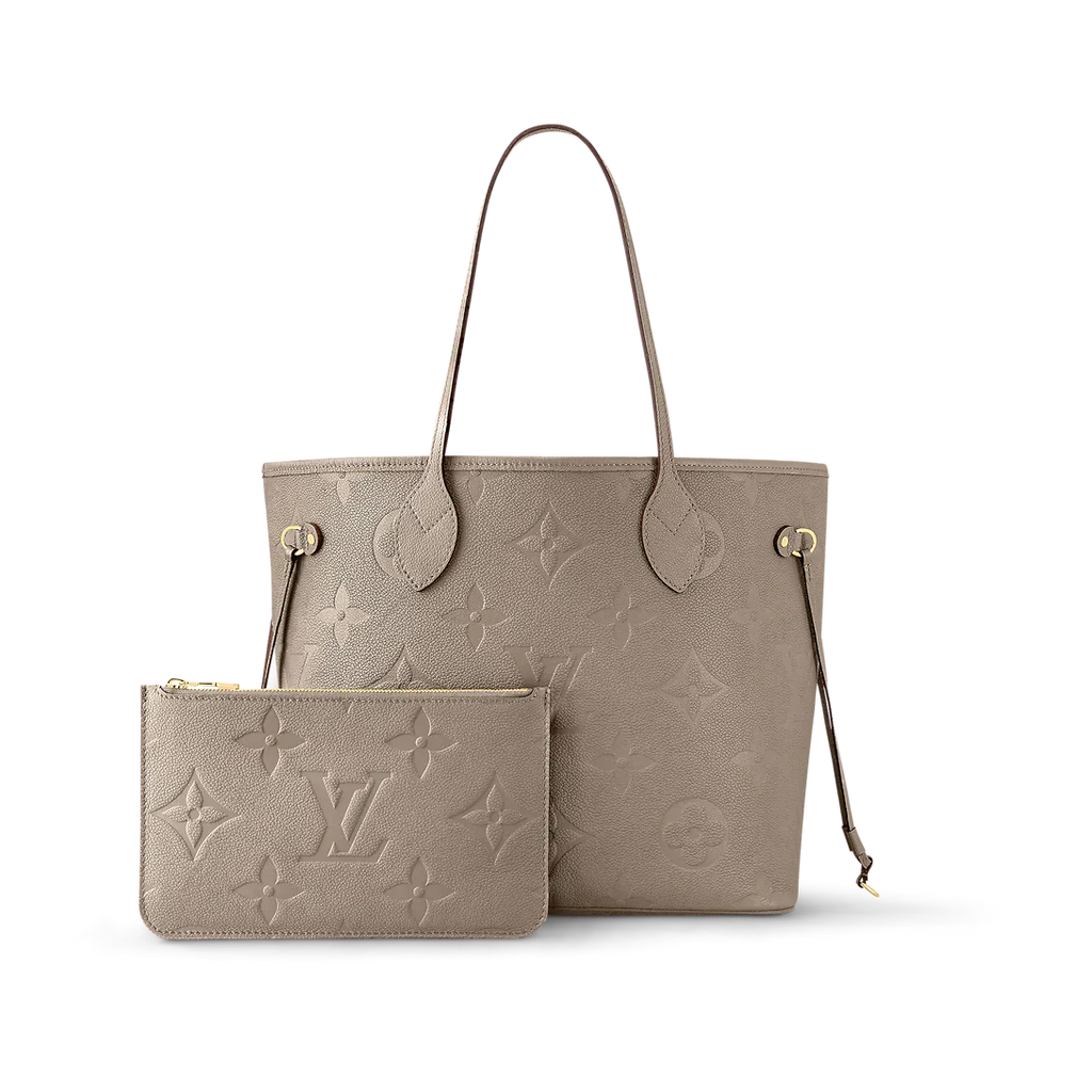 Louis Vuitton Neverfull MM Tourterelle Gray Tote Bag