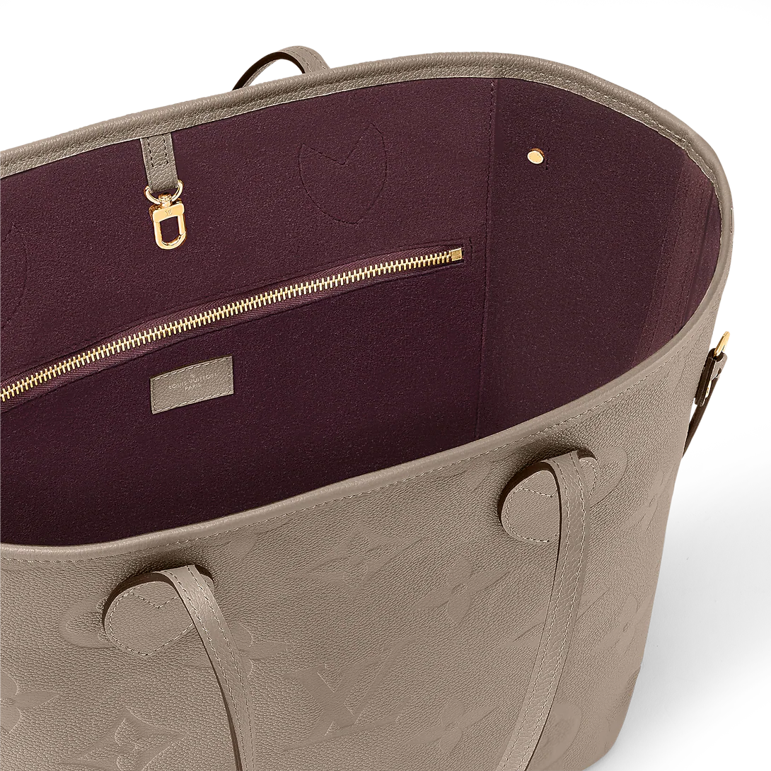 Louis Vuitton Neverfull MM Tourterelle Gray Tote Bag