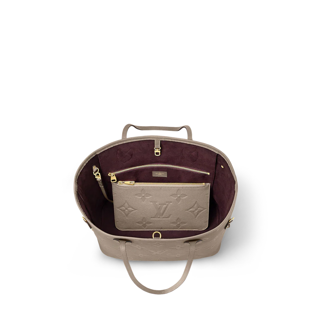 Louis Vuitton Neverfull MM Tourterelle Gray Tote Bag