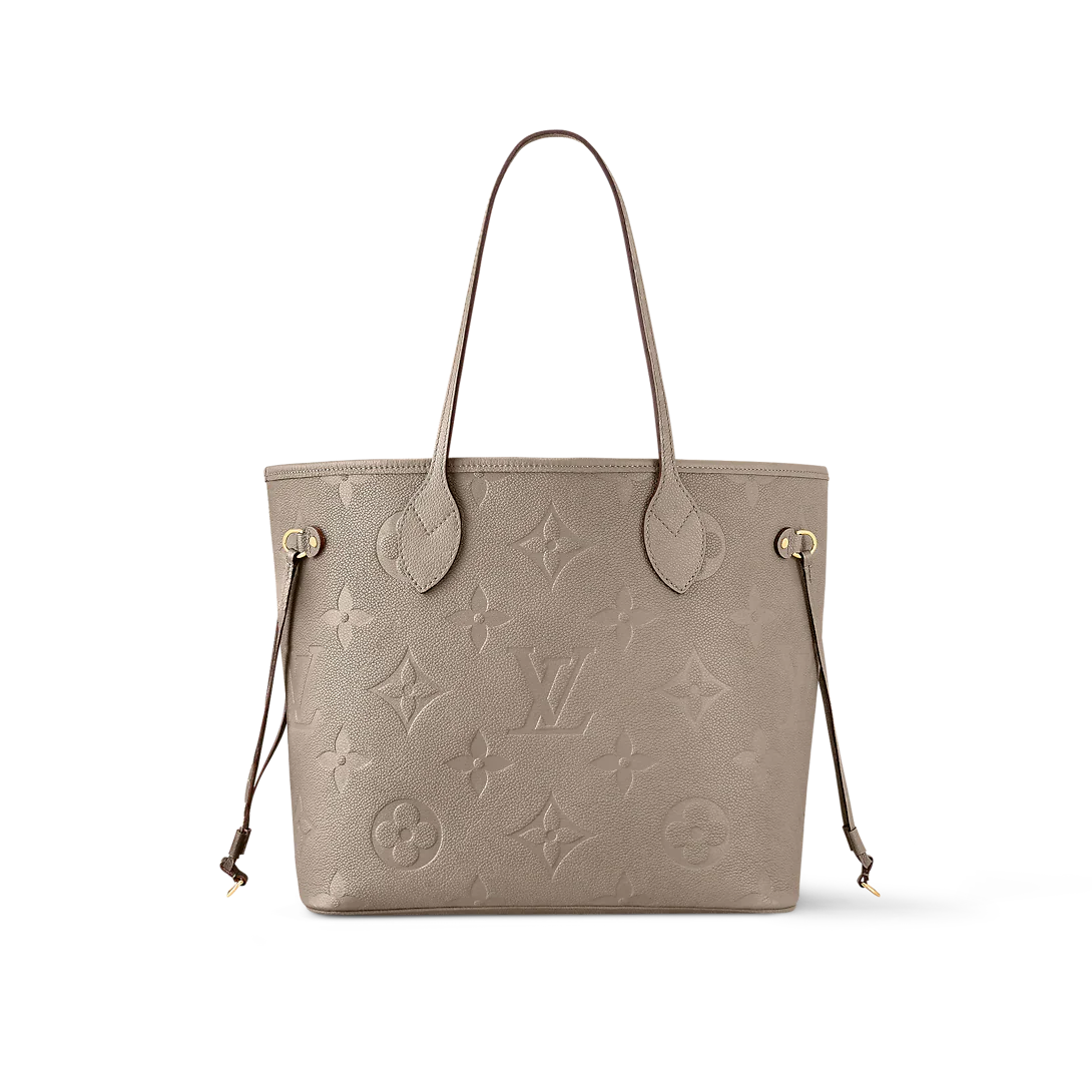 Louis Vuitton Neverfull MM Tourterelle Gray Tote Bag