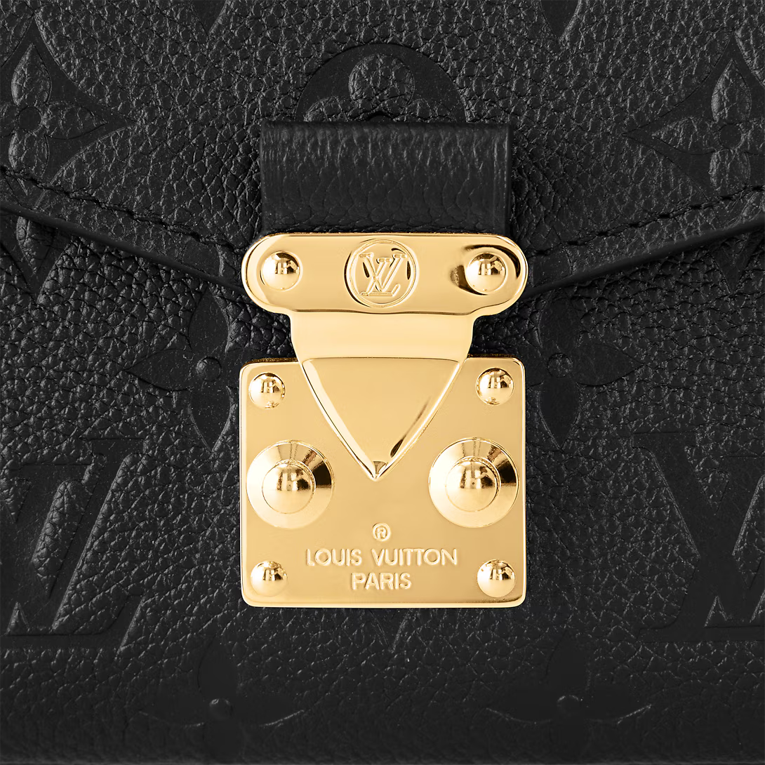 LV Pochette Métis East West Monogram Canvas Handle Crossbody Bag with Chain Strap and Leather Trim
