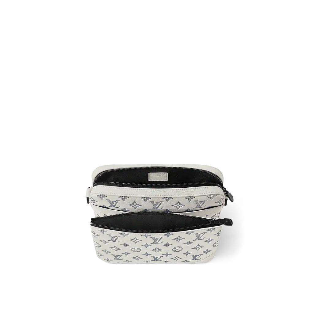 Louis Vuitton Trio Messenger Bag - White & Navy Blue
