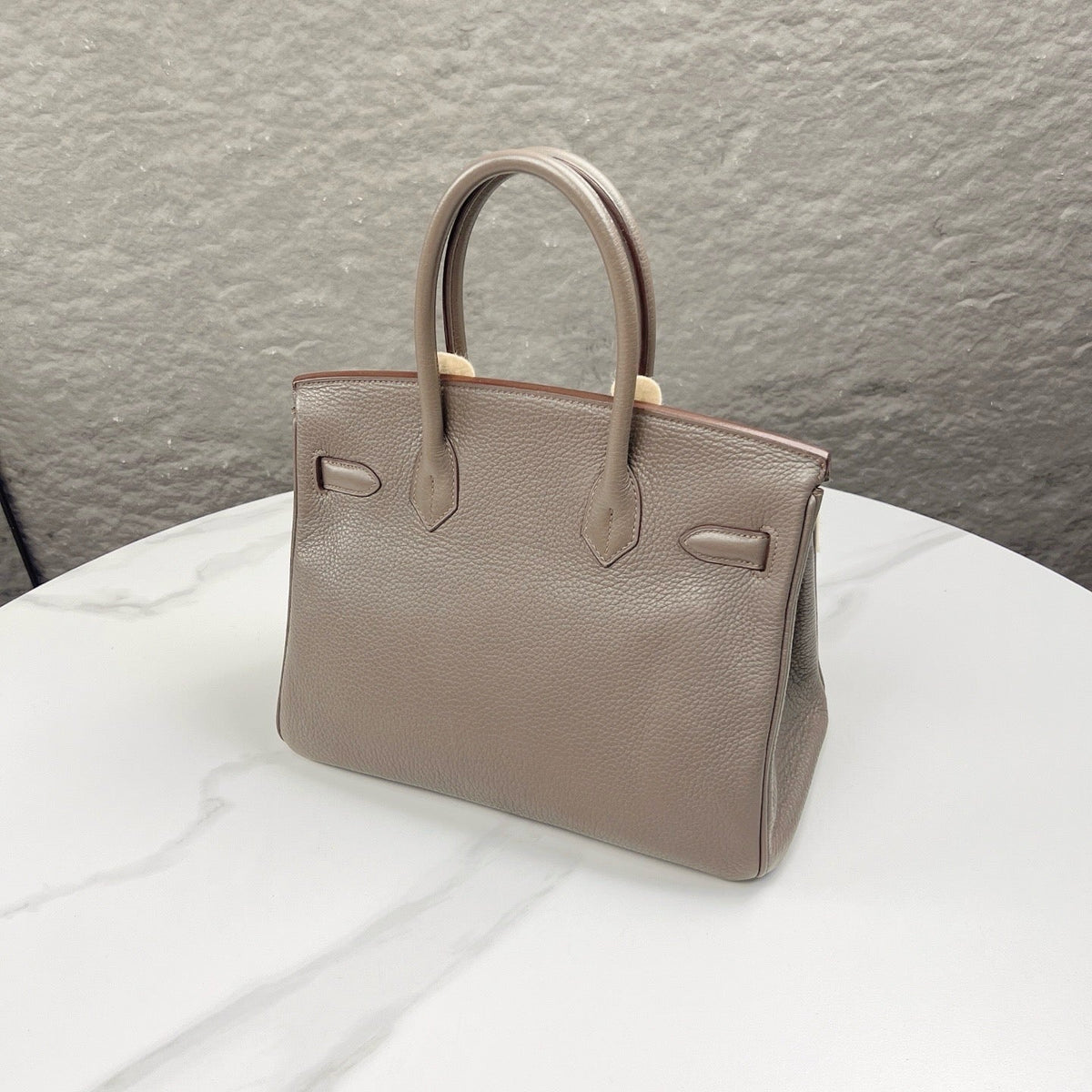 Hermes Birkin 30 Togo Leather Handbag - 8F Etain