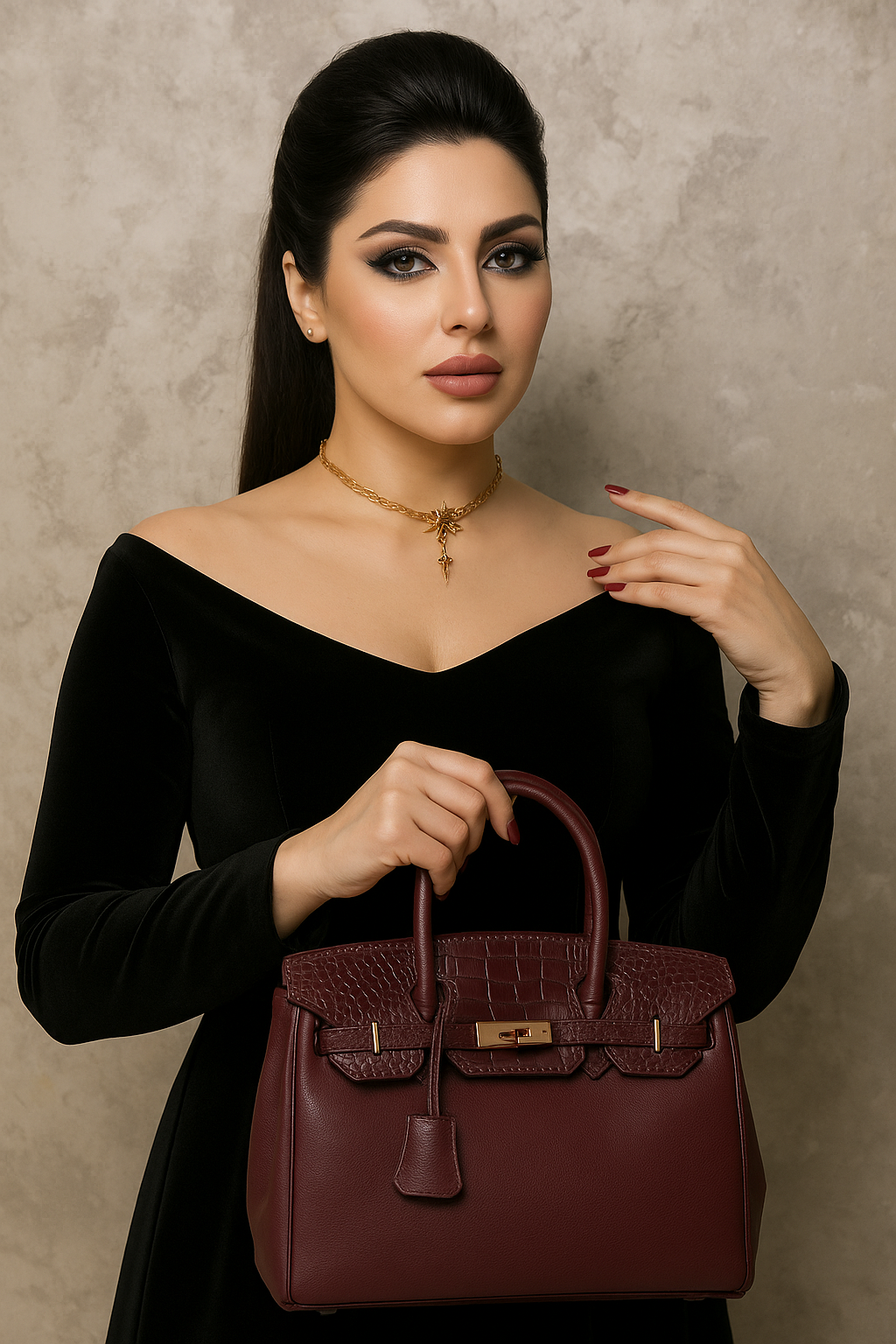 Hermes Birkin 35 Crocodile Handbag