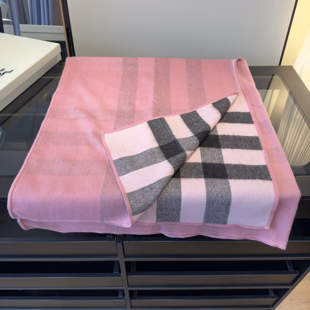 Burberry Reversible Plaid Poncho — side